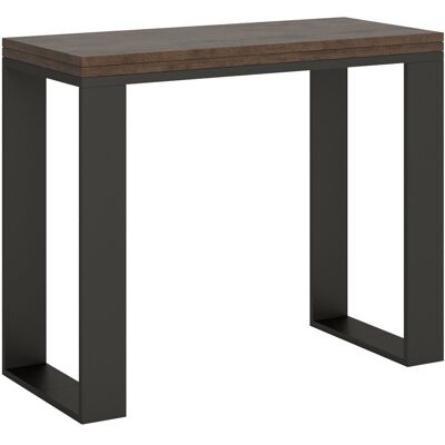 Itamoby Konsola otwierana 90x45/90 cm Tecno Libra Orzech rama w kolorze Antracytu Itamoby Konsola otwierana 90x45/90 cm Tecno Libra Orzech rama w kolorze Antracytu