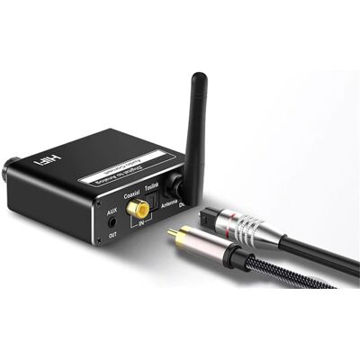 HP Konwerter audio z Coaxial Toslink Bluetooth USB na AUX DAC HiFi HP Konwerter audio z Coaxial Toslink Bluetooth USB na AUX DAC HiFi