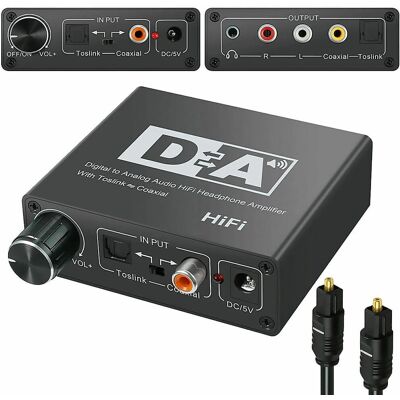 HP Konwerter dźwięku z Toslink / Coaxial na Coaxial / Toslink / L/P / jack 3,5mm HP Konwerter dźwięku z Toslink / Coaxial na Coaxial / Toslink / L/P / jack 3,5mm