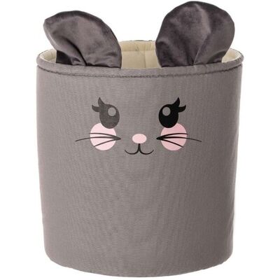 Yellow Tipi Kosz Na Zabawki Happy Band - Mouse 25x30cm, 25x25x30cm Yellow Tipi Kosz Na Zabawki Happy Band - Mouse 25x30cm, 25x25x30cm