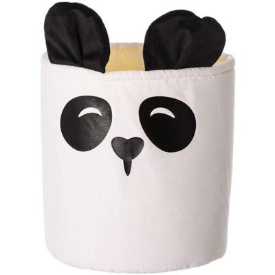 Yellow Tipi Kosz na zabawki Happy Band - Panda 25x30cm, 25x25x30cm Yellow Tipi Kosz na zabawki Happy Band - Panda 25x30cm, 25x25x30cm