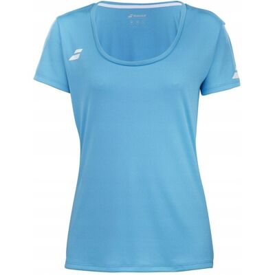 Koszulka dziewczęca Babolat Play Cap Sleeve Top Girl cyan blue 140 Koszulka dziewczęca Babolat Play Cap Sleeve Top Girl cyan blue 140