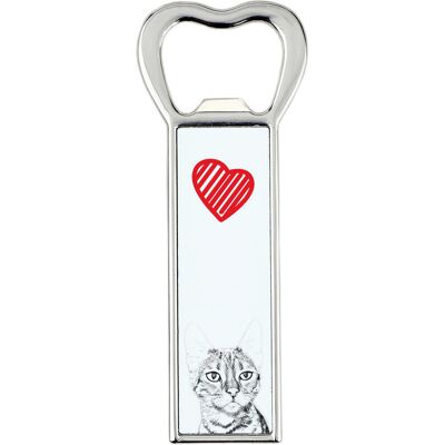 Kot toyger - otwieracz do butelek z kotem, personalizowany otwieracz na lodówkę, wyjątkowy upominek dla mężczyzny marki Art-Dog Kot toyger - otwieracz do butelek z kotem, personalizowany otwieracz na lodówkę, wyjątkowy upominek dla mężczyzny marki Art-Dog