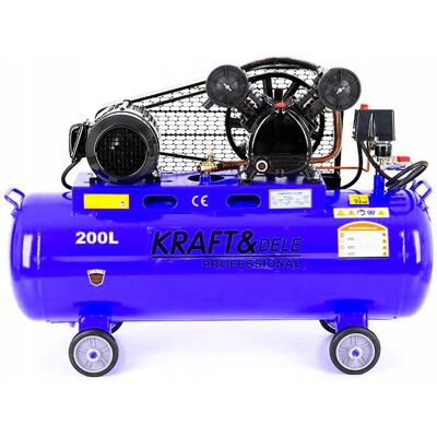 KRAFT&DELE; KOMPRESOR OLEJOWY SPRĘŻARKA 200L 2 TŁOKI 400V KD4063 BLUE MODEL KRAFT&DELE; KOMPRESOR OLEJOWY SPRĘŻARKA 200L 2 TŁOKI 400V KD4063 BLUE MODEL