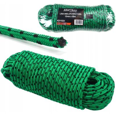 KRAFT&DELE; LINA WIELOFUNKCYJNA 12MM x 50M ZIELONA POLIPROPYLEN KD11024 KRAFT&DELE; LINA WIELOFUNKCYJNA 12MM x 50M ZIELONA POLIPROPYLEN KD11024