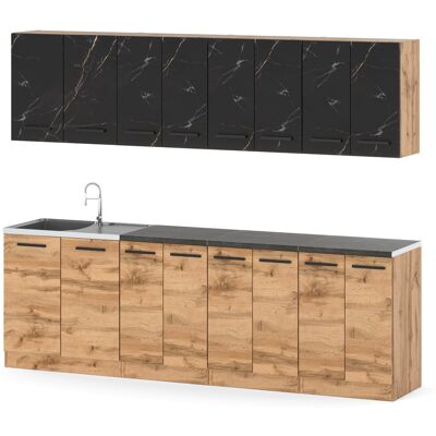 Hurtownia Mebli Kuchnia Nowoczesna Modułowa Z Blatem Vero 2.6m Wotan San Sebastian Wotan Hurtownia Mebli Kuchnia Nowoczesna Modułowa Z Blatem Vero 2.6m Wotan San Sebastian Wotan