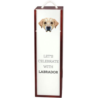 Labrador Retriever - geometryczne pudełko ze zdjęciem i napisem na wino marki Art-Dog Labrador Retriever - geometryczne pudełko ze zdjęciem i napisem na wino marki Art-Dog
