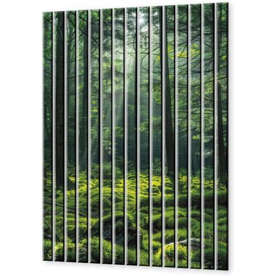 Inny producent Lamele szklane do sypialni Zielona głębia leśnego poranka 116x180 cm Inny producent Lamele szklane do sypialni Zielona głębia leśnego poranka 116x180 cm