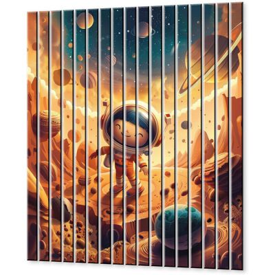 Inny producent Lamele szklane na ścianę Kosmiczna przygoda małego astronauty 134x180 cm Inny producent Lamele szklane na ścianę Kosmiczna przygoda małego astronauty 134x180 cm