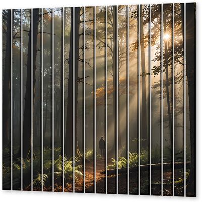 Inny producent Lamele szklane Samotna wędrówka wśród promieni słońca 134x150 cm Inny producent Lamele szklane Samotna wędrówka wśród promieni słońca 134x150 cm