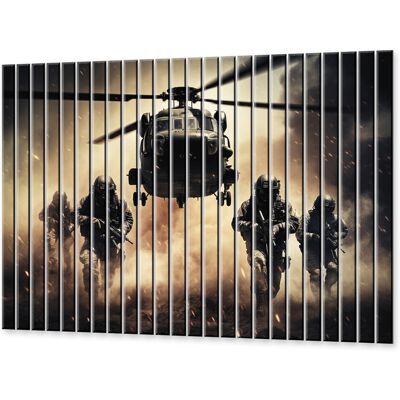 Inny producent Lamele szklane Taktyczna operacja wśród piasków 184x150 cm Inny producent Lamele szklane Taktyczna operacja wśród piasków 184x150 cm