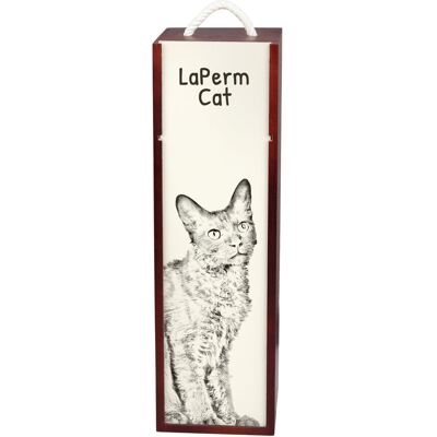 Laperm - pudełko na wino z kotem, pudełko na alkohol z grafiką, personalizowane pudełko na prezent marki Art-Dog Laperm - pudełko na wino z kotem, pudełko na alkohol z grafiką, personalizowane pudełko na prezent marki Art-Dog