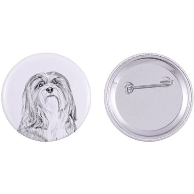 Lhasa Apso - przypinka z twoim psem, dodaj własne foto, marka Art-Dog Lhasa Apso - przypinka z twoim psem, dodaj własne foto, marka Art-Dog