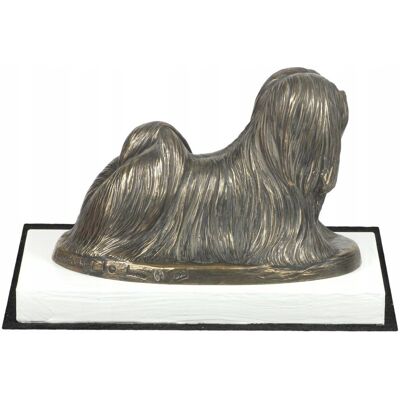 ART Lhasa Apso - statuetka psa, figurka na białej podstawie, trofeum na wystawę ART Lhasa Apso - statuetka psa, figurka na białej podstawie, trofeum na wystawę