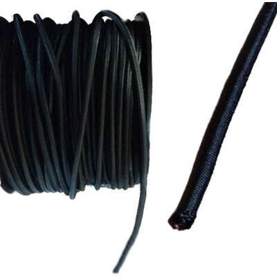 Boni-shop Lina elastyczna, 10 mm, czarna, 15 m, z powłoką PP Boni-shop Lina elastyczna, 10 mm, czarna, 15 m, z powłoką PP