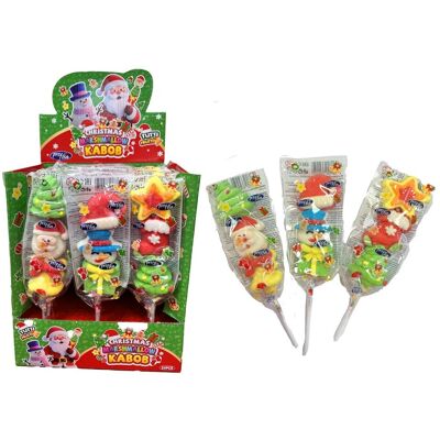 ABC Lizaki Świąteczne Z Pianki Marshmallow 24x36g ABC Lizaki Świąteczne Z Pianki Marshmallow 24x36g