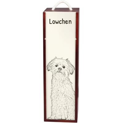Lwi piesek, Lowchen - pudełko na wino z psem, pudełko na alkohol z grafiką, personalizowane pudełko na prezent marki Art-Dog Lwi piesek, Lowchen - pudełko na wino z psem, pudełko na alkohol z grafiką, personalizowane pudełko na prezent marki Art-Dog