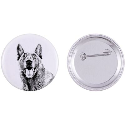 Malinois Owczarek belgijski - przypinka z twoim psem, dodaj własne foto, marka Art-Dog Malinois Owczarek belgijski - przypinka z twoim psem, dodaj własne foto, marka Art-Dog