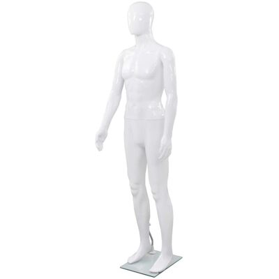 VMP MANEKIN MĘSKI BIAŁY BŁYSZCZĄCY 185 CM SZKLANA PODSTAWA REALISTYCZNE PROPORCJE łATWY MONTAŻ VMP MANEKIN MĘSKI BIAŁY BŁYSZCZĄCY 185 CM SZKLANA PODSTAWA REALISTYCZNE PROPORCJE łATWY MONTAŻ