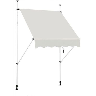 Costway beżowa teleskopowa markiza - Osłona przeciwsłoneczna - 150 x 120 cm - Markiza Costway beżowa teleskopowa markiza - Osłona przeciwsłoneczna - 150 x 120 cm - Markiza