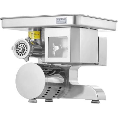 Vevor Maszynka do mięsa, kiełbasy elektryczna 5kg/min stal nierdzewna 5mm ostrza Vevor Maszynka do mięsa, kiełbasy elektryczna 5kg/min stal nierdzewna 5mm ostrza