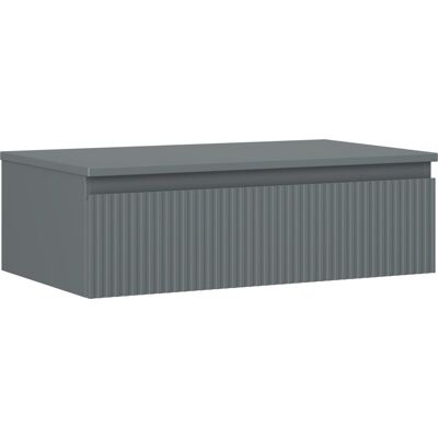 Mexen Rivel szafka łazienkowa podumywalkowa 80 cm z blatem, 1 szuflada, ryflowana , grafit mat - 91A20-08023-1-BFC66 Mexen Rivel szafka łazienkowa podumywalkowa 80 cm z blatem, 1 szuflada, ryflowana , grafit mat - 91A20-08023-1-BFC66
