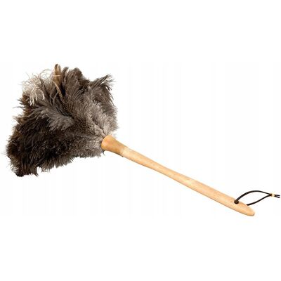 Skandi.pl MIOTEŁKA do kurzu z STRUSICH PIÓR zmiotka długa 40cm Skandi.pl MIOTEŁKA do kurzu z STRUSICH PIÓR zmiotka długa 40cm