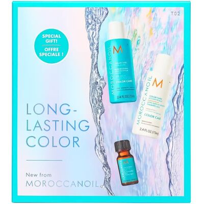 Długotrwały zestaw do koloryzacji Moroccanoil - Szampon, Odżywka i Olejek, Darmowa Wysyłka Długotrwały zestaw do koloryzacji Moroccanoil - Szampon, Odżywka i Olejek, Darmowa Wysyłka