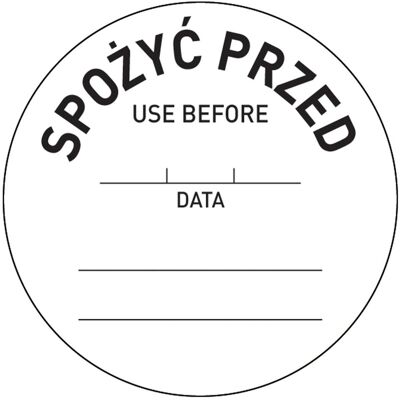 Hendi 500x Naklejki wielorazowe SPOŻYĆ PRZED 850145 Hendi 500x Naklejki wielorazowe SPOŻYĆ PRZED 850145