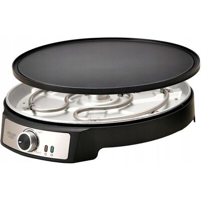 Adler NALEŚNIKARKA ELEKTRYCZNA PATELNIA DO NALEŚNIKÓW PANCAKE 30CM DWUSTRONNA XXL Adler NALEŚNIKARKA ELEKTRYCZNA PATELNIA DO NALEŚNIKÓW PANCAKE 30CM DWUSTRONNA XXL