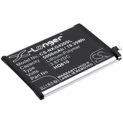 Nokia G42 5G / HQ610 5000mAh 19.35Wh Li-Polymer 3.87V (Cameron Sino) Nokia G42 5G / HQ610 5000mAh 19.35Wh Li-Polymer 3.87V (Cameron Sino)