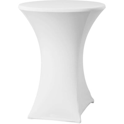 Obrus okrągły bez prasowania śr. 80cm tkanina Jersey biały - Hendi 813157 Obrus okrągły bez prasowania śr. 80cm tkanina Jersey biały - Hendi 813157