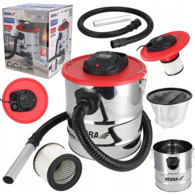Odkurzacz kominkowy 1200W, zbiornik 20 l, DEDRA DED6593 Odkurzacz kominkowy 1200W, zbiornik 20 l, DEDRA DED6593