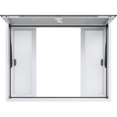Vevor Okno food truck 4 szyby przesuwne 122x91,5cm aluminiowe z markizą Vevor Okno food truck 4 szyby przesuwne 122x91,5cm aluminiowe z markizą