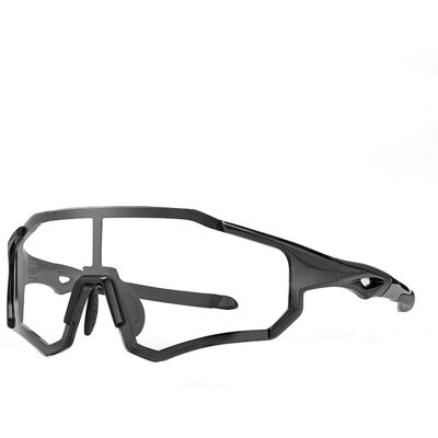 MSW Okulary rowerowe fotochromowe z ramką i filtrami UV 400 UVA i UVB czarne MSW Okulary rowerowe fotochromowe z ramką i filtrami UV 400 UVA i UVB czarne