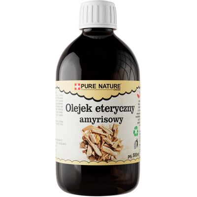 Pure Olejek Amyrisowy Naturalny Olejek Eteryczny Ameris Bez Dodatków 500ml 0,5l Pure Olejek Amyrisowy Naturalny Olejek Eteryczny Ameris Bez Dodatków 500ml 0,5l