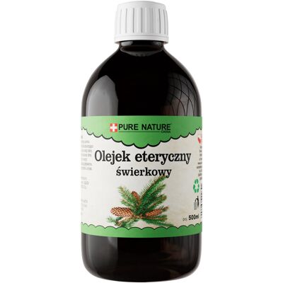 Pure Olejek Eteryczny Świerk Naturalny Olejek Świerkowy Bez Dodatków 500ml Pure Olejek Eteryczny Świerk Naturalny Olejek Świerkowy Bez Dodatków 500ml