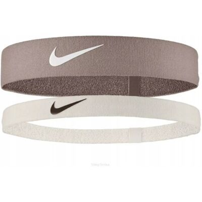 Opaski na głowę Nike Flex Headband beżowo-białe Opaski na głowę Nike Flex Headband beżowo-białe