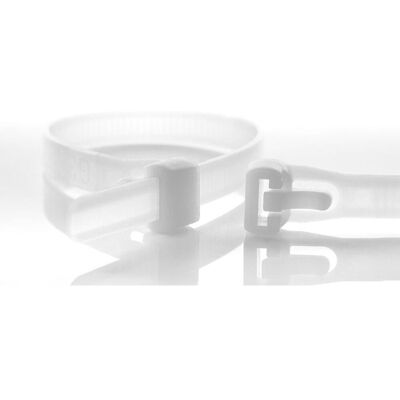 Klasebo Opasowacze kablowe wielokrotnego użytku 300 x 7,6 mm naturalne, 1000 szt. Klasebo Opasowacze kablowe wielokrotnego użytku 300 x 7,6 mm naturalne, 1000 szt.