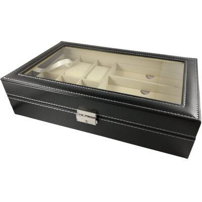 Inny producent Organizer etui pudełko na okulary zegarki 6 szt szkatułka Inny producent Organizer etui pudełko na okulary zegarki 6 szt szkatułka