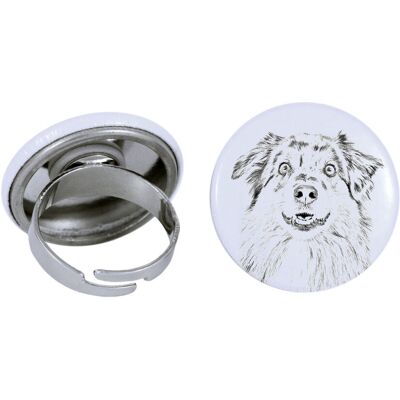 Owczarek australijski, Aussie - damska biżuteria z podobizną psa, produkt wykonany ręcznie, możliwość dodanie własnego zdjęcia, marka Art-Dog Owczarek australijski, Aussie - damska biżuteria z podobizną psa, produkt wykonany ręcznie, możliwość dodanie własnego zdjęcia, marka Art-Dog