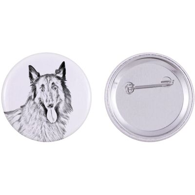 Owczarek belgijski, Belgijski pies pasterski I - przypinka z twoim psem, dodaj własne foto, marka Art-Dog Owczarek belgijski, Belgijski pies pasterski I - przypinka z twoim psem, dodaj własne foto, marka Art-Dog