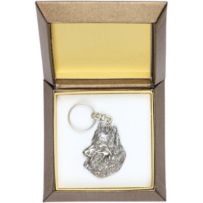 Art-Dog - Belgian Shepherd Dog - Silver-plated - Key ring Art-Dog - Belgian Shepherd Dog - Silver-plated - Key ring