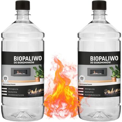 Dragon Paliwo Bezzapachowe do Biokominka - Ekologiczne Biopaliwo Zestaw 2x 1L Dragon Paliwo Bezzapachowe do Biokominka - Ekologiczne Biopaliwo Zestaw 2x 1L