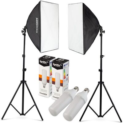 CineGEN Panolux™ Zestaw lamp SOFTBOX 50x70 85W LED CineGEN Panolux™ Zestaw lamp SOFTBOX 50x70 85W LED