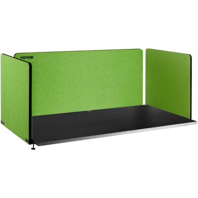 Vevor Parawan Biurkowy 3-Panelowy Zielony, 152/61cm, Akustyczny, Mocowanie Zacisk Vevor Parawan Biurkowy 3-Panelowy Zielony, 152/61cm, Akustyczny, Mocowanie Zacisk