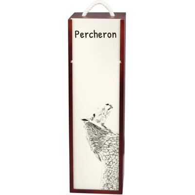 Perszeron - pudełko na wino z koniem, pudełko na alkohol z grafiką, personalizowane pudełko na prezent marki Art-Dog Perszeron - pudełko na wino z koniem, pudełko na alkohol z grafiką, personalizowane pudełko na prezent marki Art-Dog