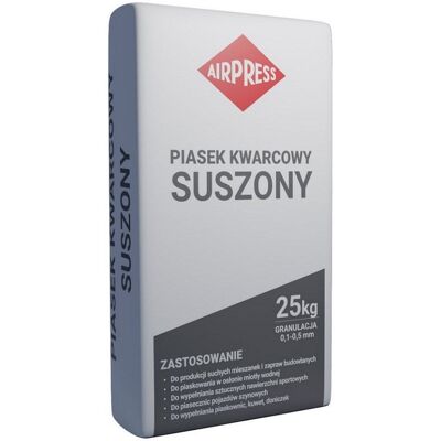 AIRPRESS PIASEK KWARCOWY SUSZONY 25KG 0.5-1.0MM AIRPRESS PIASEK KWARCOWY SUSZONY 25KG 0.5-1.0MM