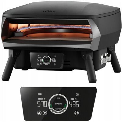 Piec do Pizzy Neapolitańskiej 500°C Gazowy Witt Etna Obrotowy Kamień 33 cm Piec do Pizzy Neapolitańskiej 500°C Gazowy Witt Etna Obrotowy Kamień 33 cm