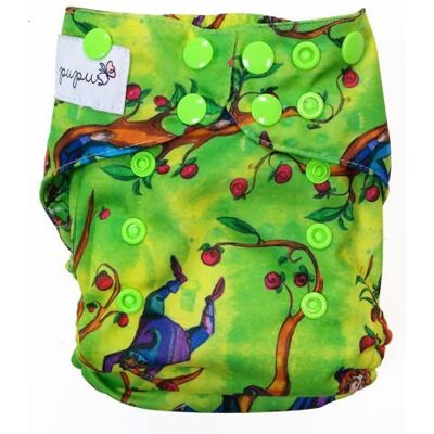 KRASNALE - 5-15kg - Bawełna wewnątrz - PUL na zewnątrz - Pocket Diaper KRASNALE - 5-15kg - Bawełna wewnątrz - PUL na zewnątrz - Pocket Diaper